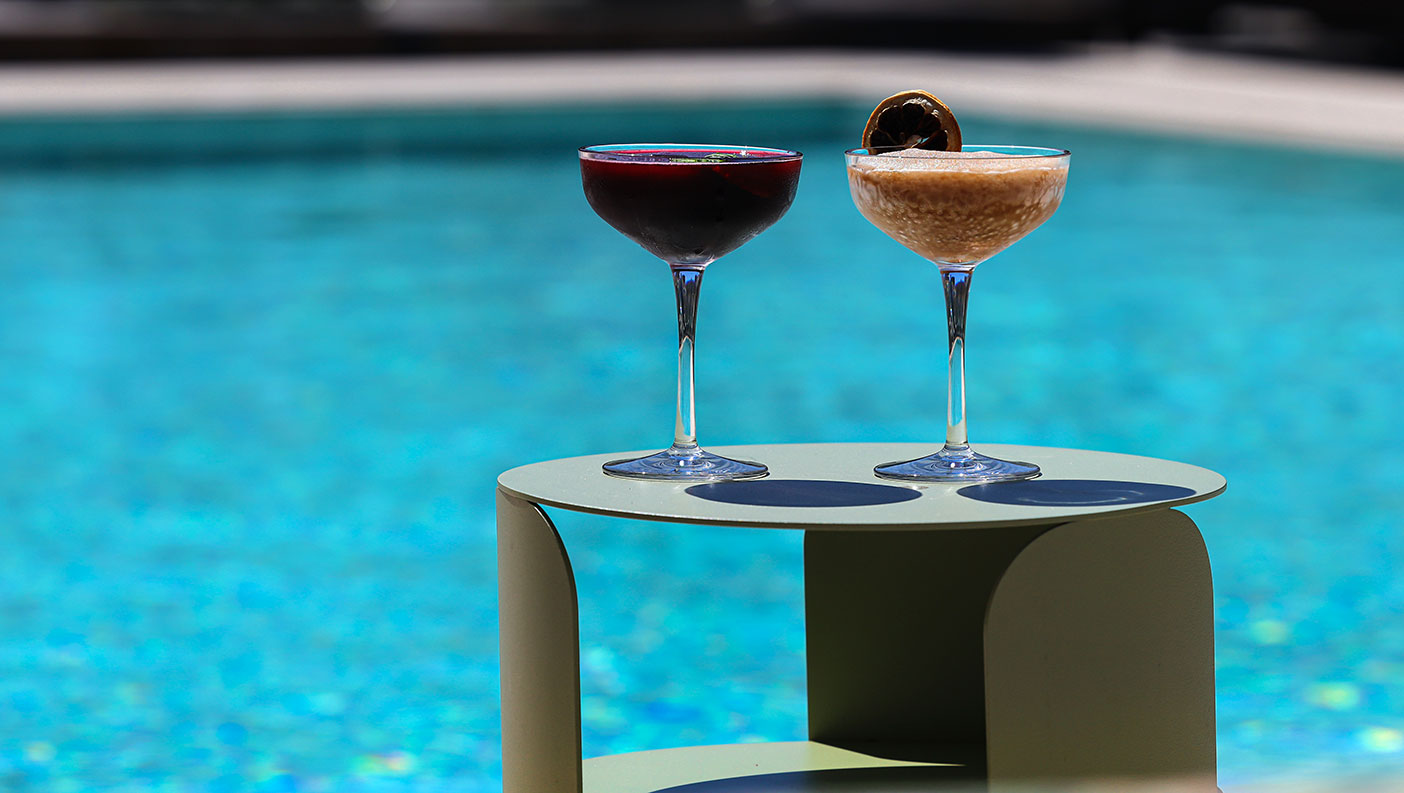 Cocktails by the pool